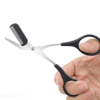 Eyebrow Trimmer Scissor Beauty Products for Women Eyebrow Scissors with Comb Beauty Scissors Stainless Steel Makeup Accessories
