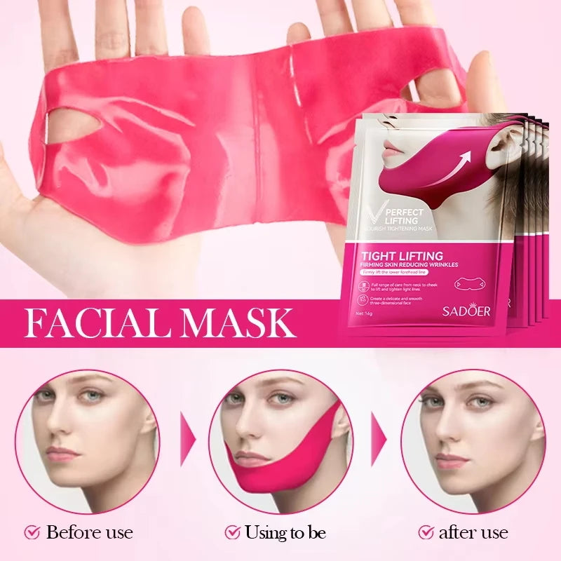 V-Shape Firming Face-Lift Slimming Mask Removal Masseter Muscle Double Chin Face Fat Burning Anti-Aging Beauty Products New