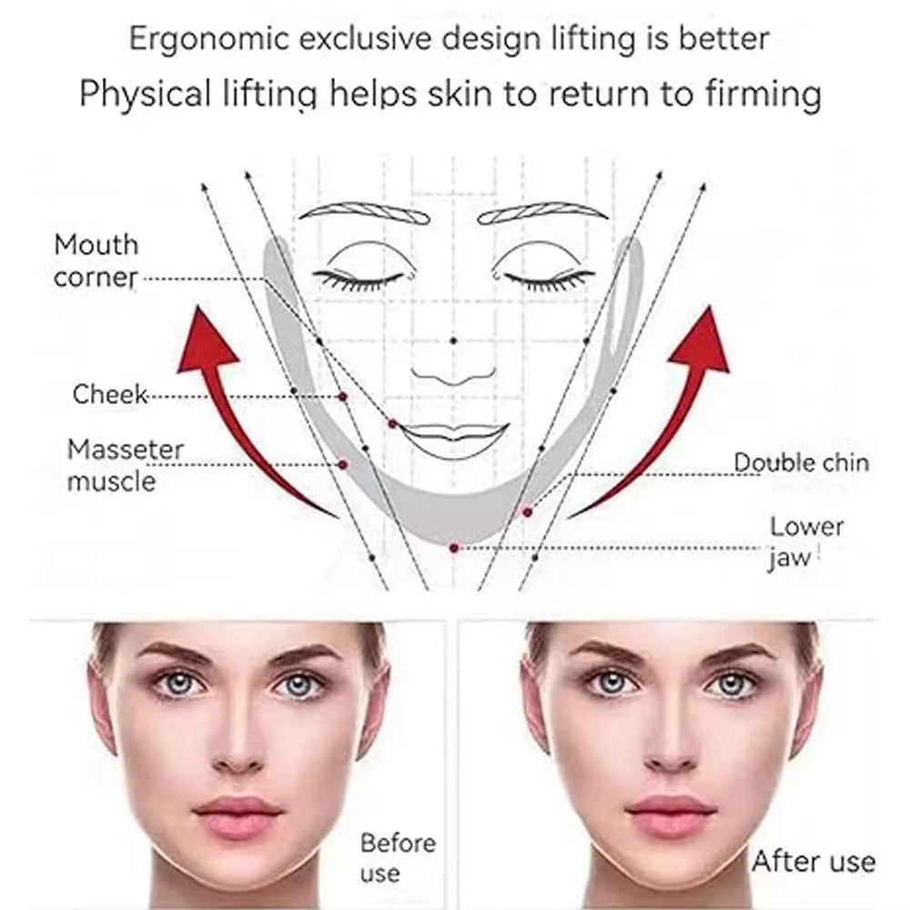 V-Shape Firming Face-Lift Slimming Mask Removal Masseter Muscle Double Chin Face Fat Burning Anti-Aging Beauty Products New