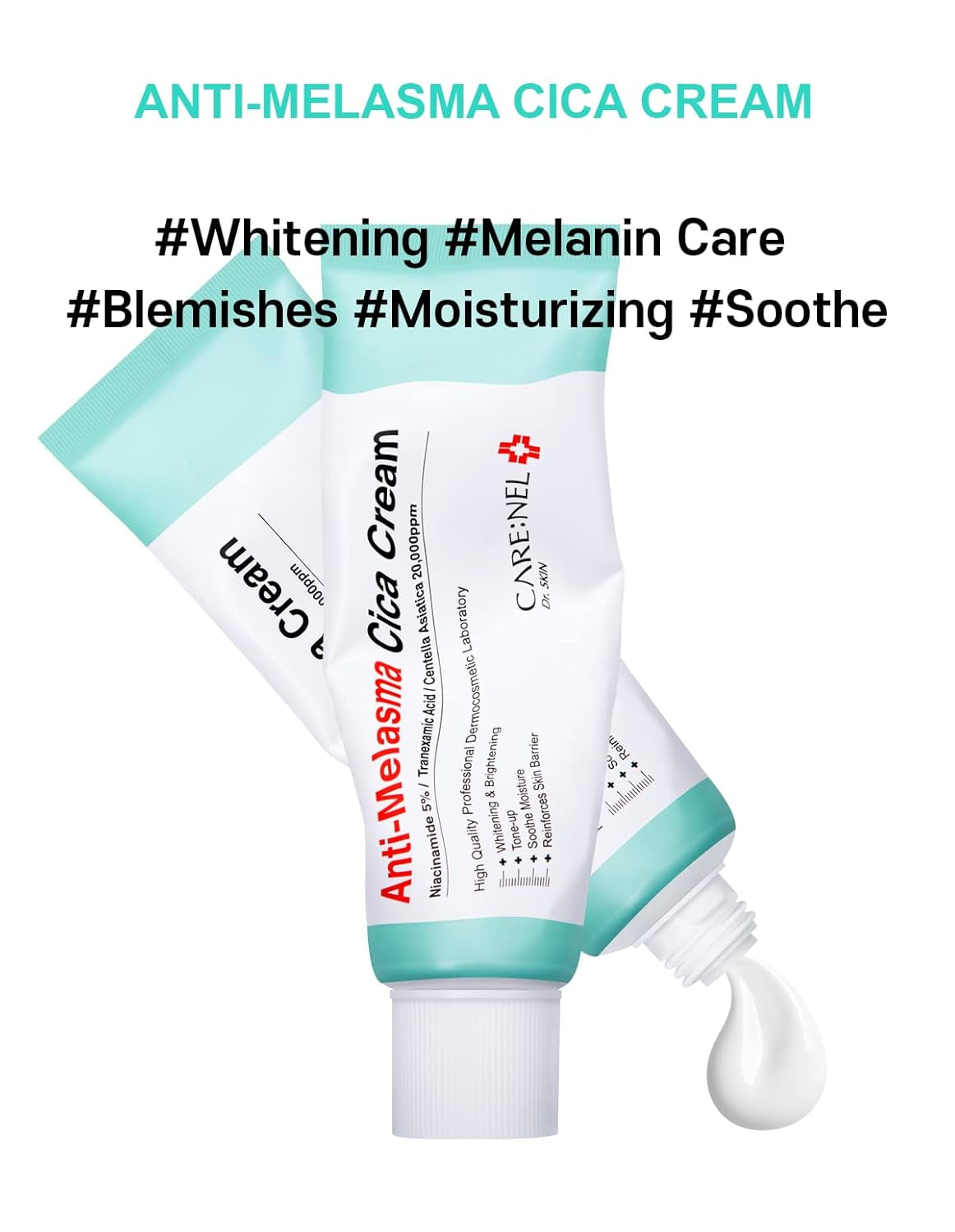 Melasma Treatment for Face Cream - Dark Spot Remover Centella Asiatica - Korean Skin Care Beauty Products 40Ml/1.35 Fl.Oz