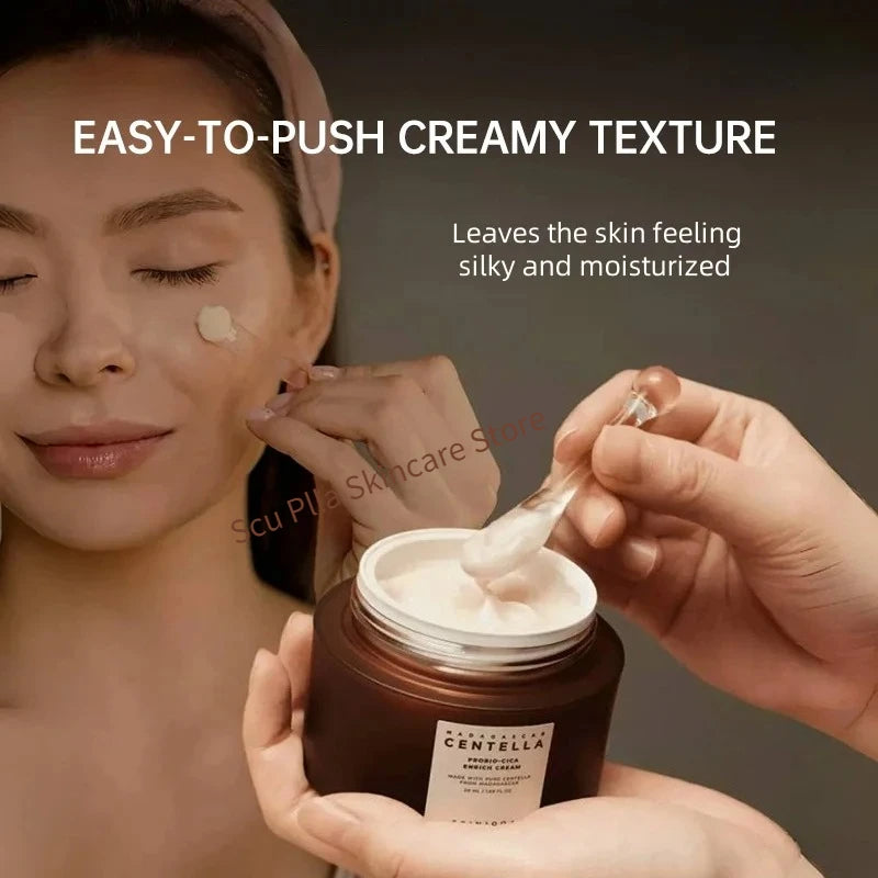 Korean  Madagascar Centella Probio-Cica Enrich Cream Face Moisturizing Whitening Cream Original Skincare Beauty Products